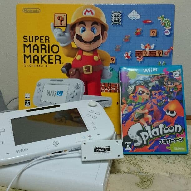 交渉有 WIiU スーパーマリオメーカーセット スプラトゥーン LANアダプタ