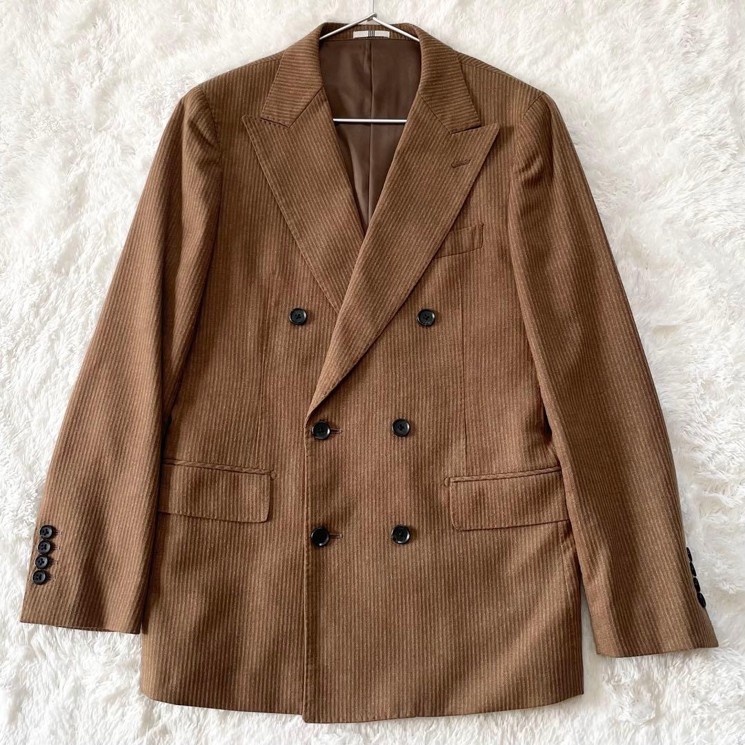 【極美品】スーツセレクト マルゾット ダブル セットアップ ブラウン Mサイズ