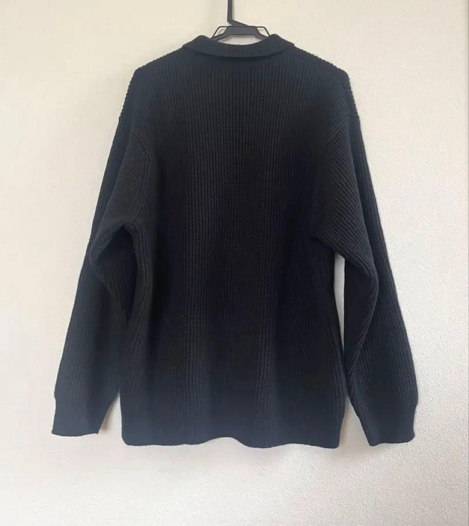 Supreme☆ブラック☆Small Box Polo Sweater