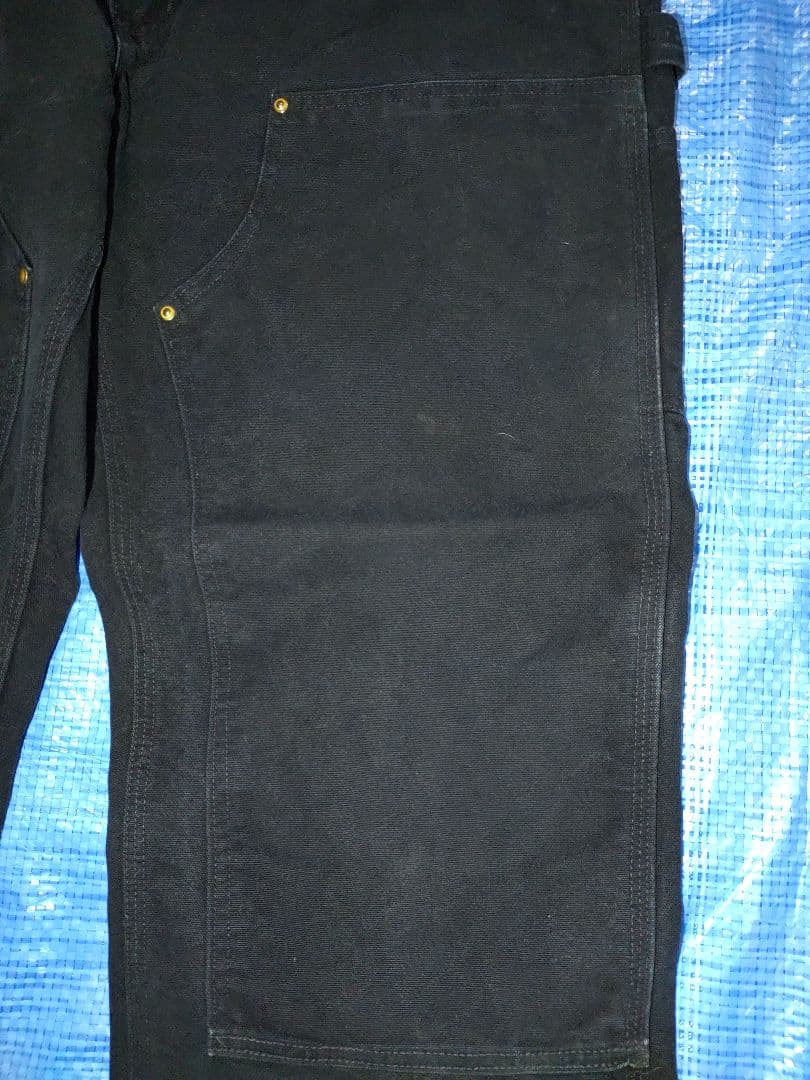 Carhartt ダブルニー w38×L30 USA製 ブラック ペインター