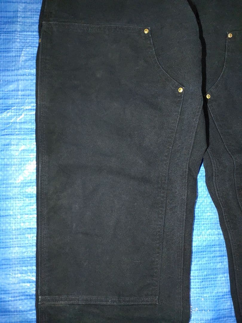 Carhartt ダブルニー w38×L30 USA製 ブラック ペインター