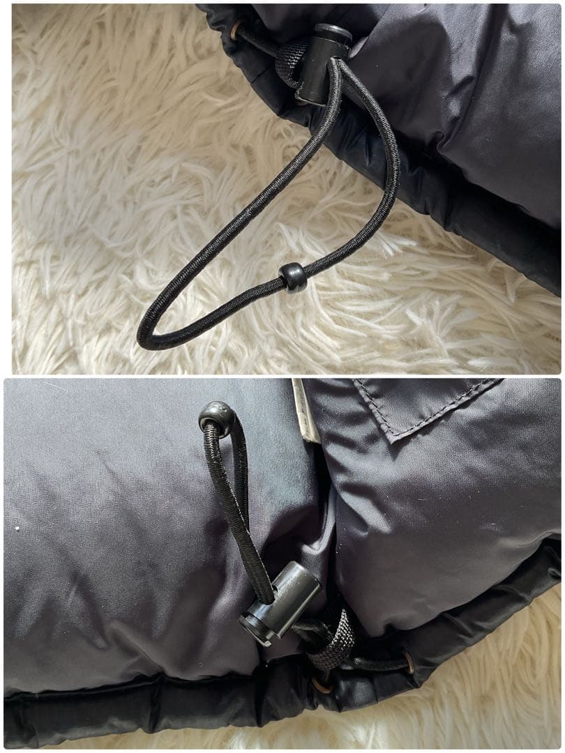 人気✨90's ファーストダウン　ダウンジャケット　M ヌプシ型　ブラック　刺繍