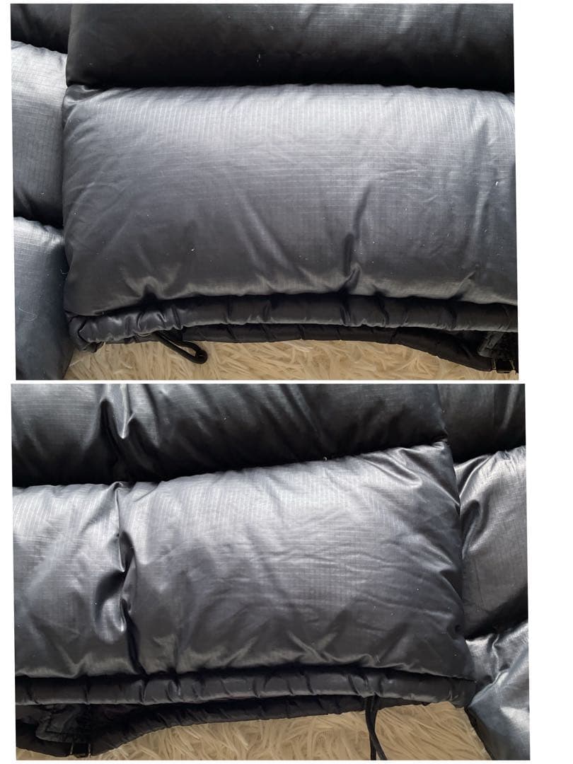 人気✨90's ファーストダウン　ダウンジャケット　M ヌプシ型　ブラック　刺繍