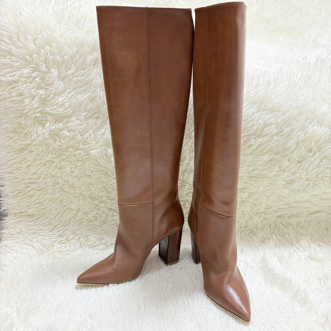 pippichic ポインテッドトゥ　ロングブーツ　ブラウン　23.5 茶