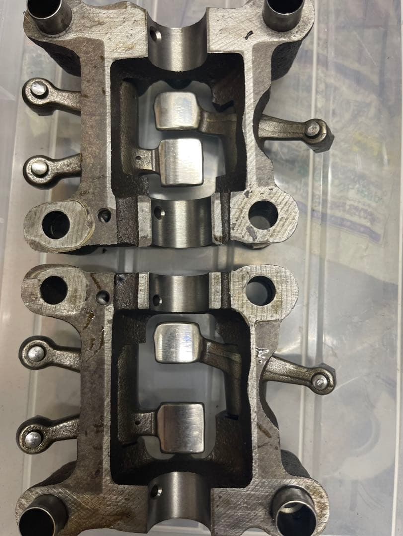 ホーク CB400N シリンダーヘッド ロッカーアーム セット オイルライン