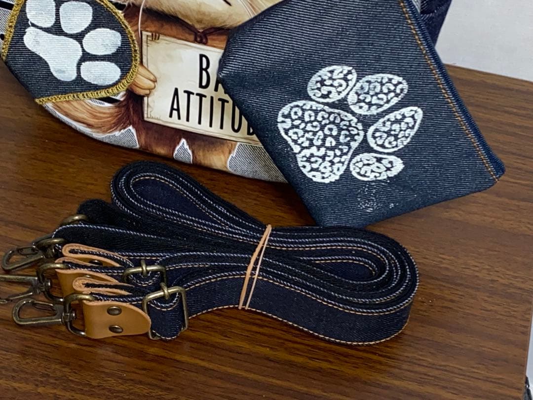 ちこ☆岡山デニム☆bad cat☆☆リュック対応☆ワンショルダーバッグ