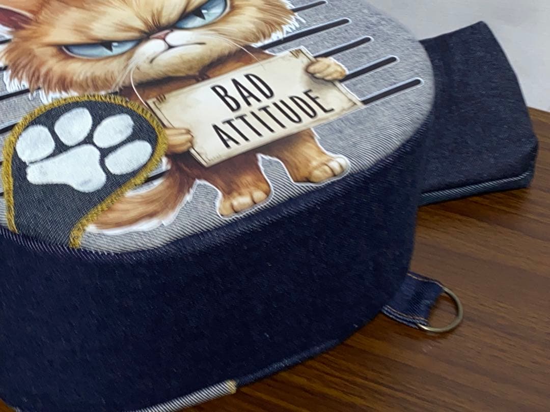 ちこ☆岡山デニム☆bad cat☆☆リュック対応☆ワンショルダーバッグ