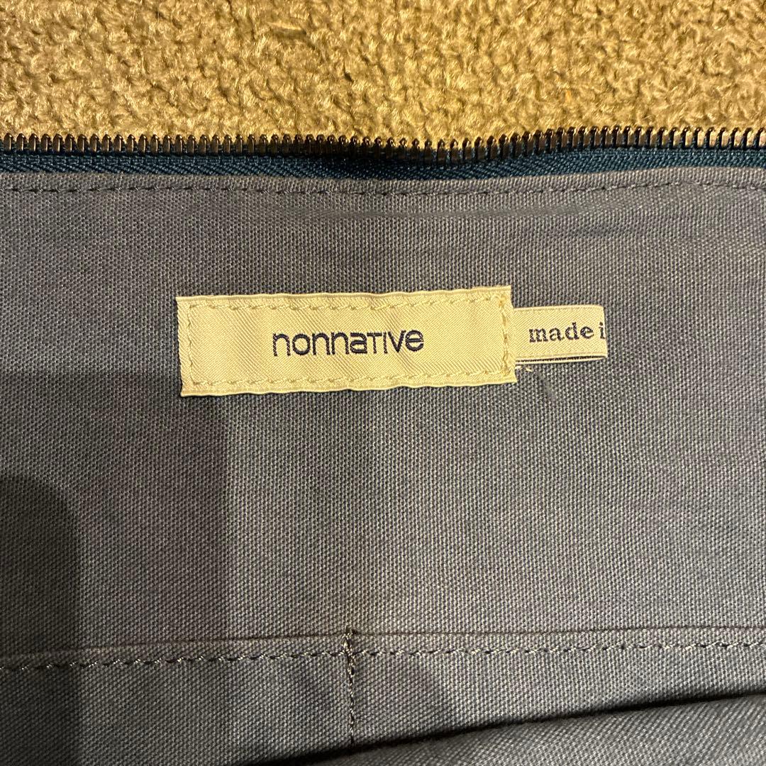 nonnative ネイビー キャンバス ショルダーバッグ