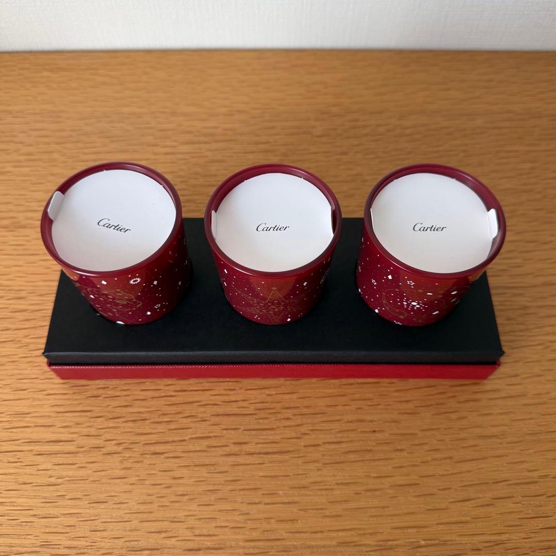 【新品未使用】カルティエ Cartier 非売品 アロマキャンドル 3個セット