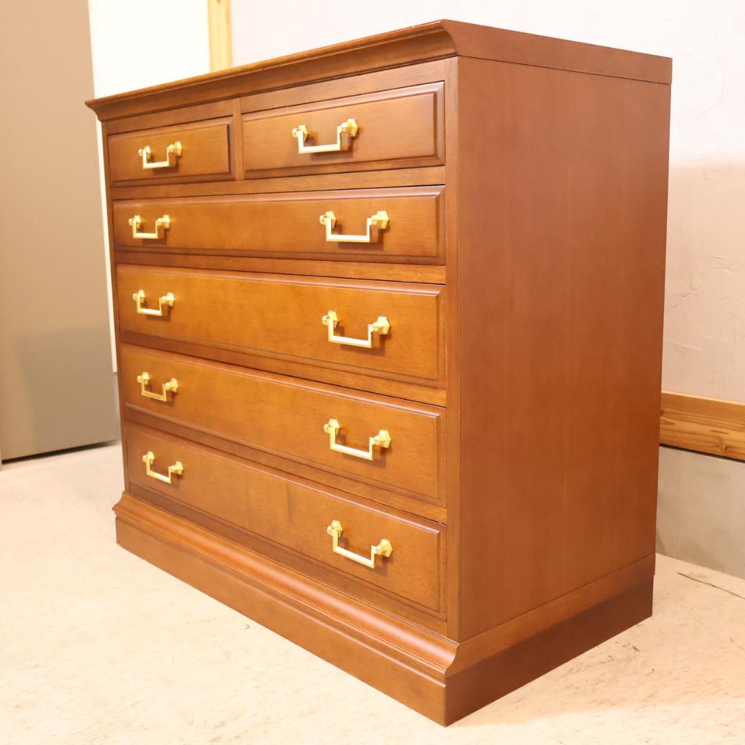 maruni マルニ 地中海シリーズ 5段チェスト 6杯 アンティーク調 収納