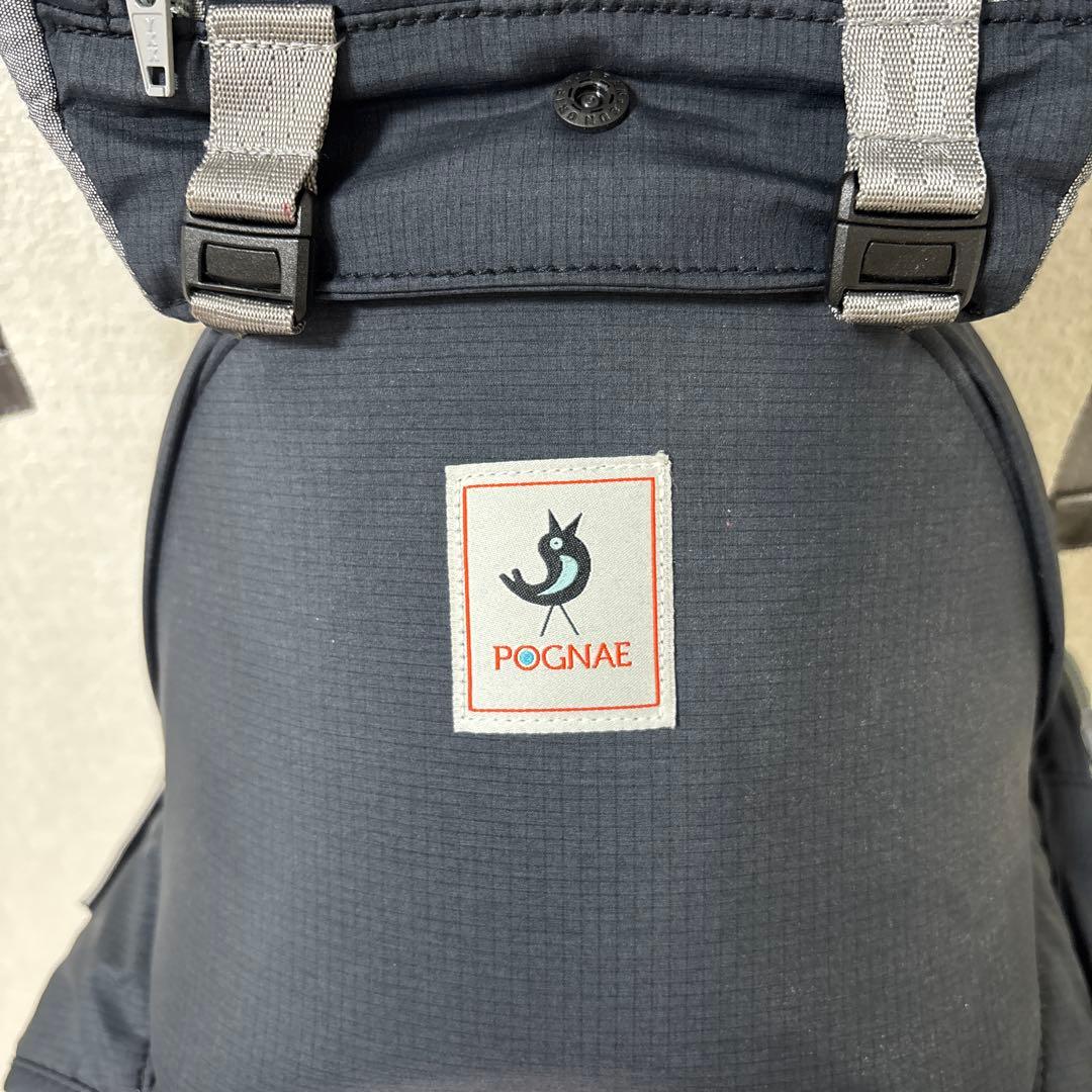 POGNAE 抱っこ紐 ダークグレー MIKI HOUSE