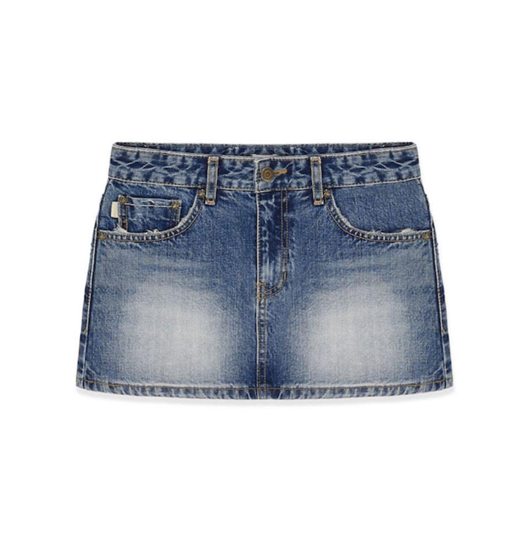 スカート GLOWNY 99 LOW-RISE MINI SKIRT