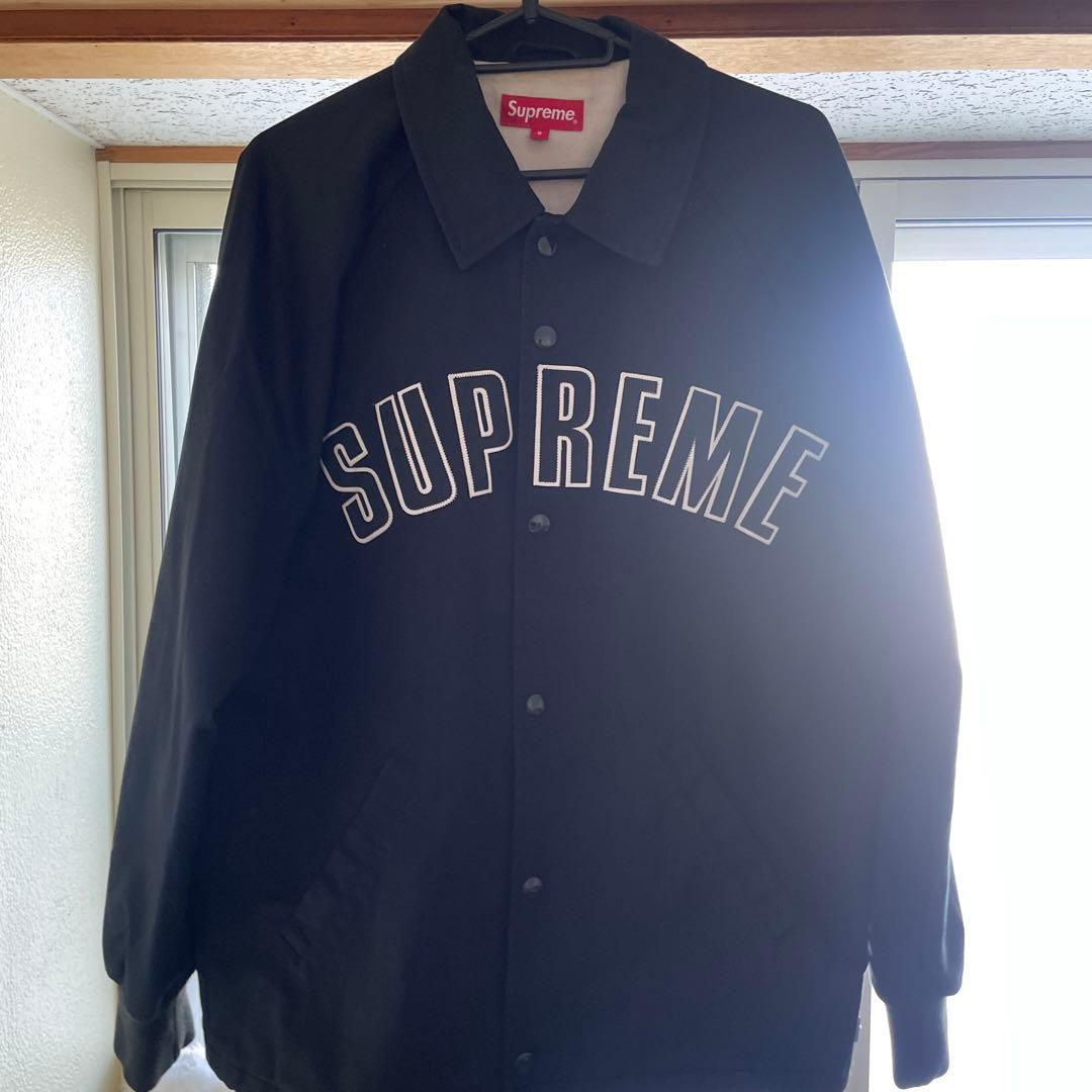 Supreme 黒 コーチジャケット　JAPANRabbit