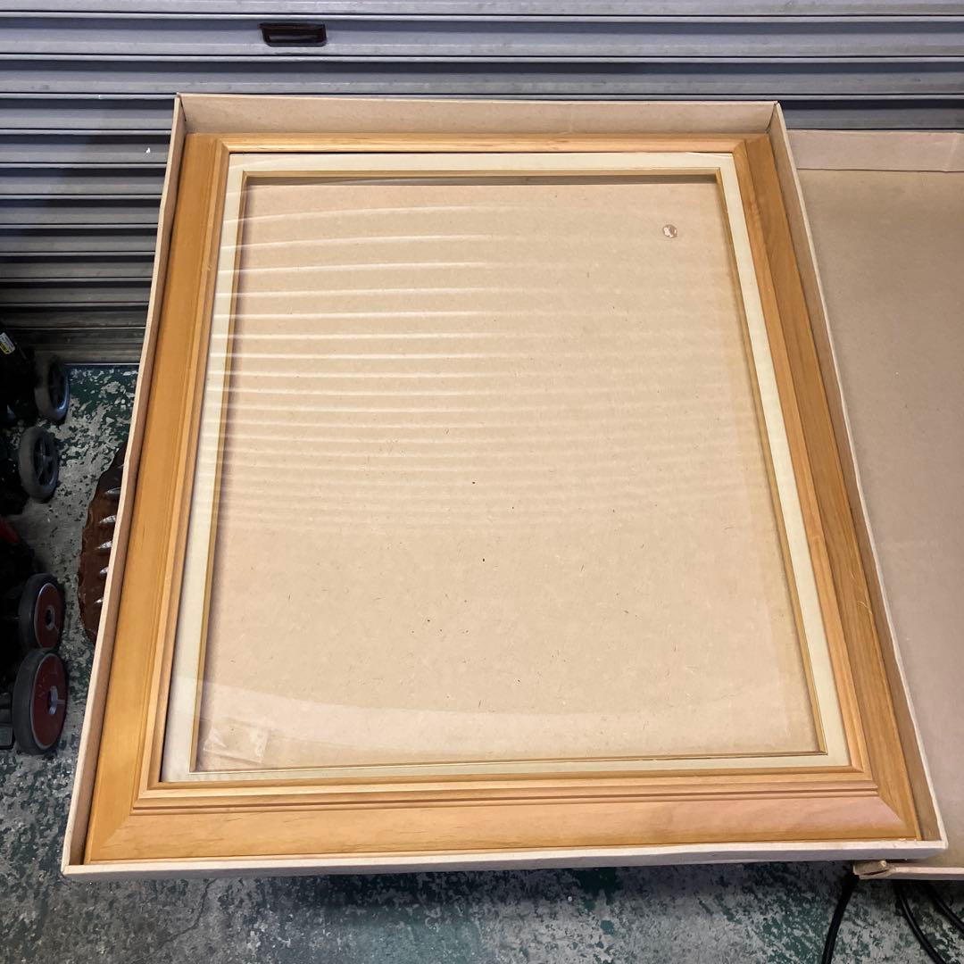 ナチュラルウッド 油彩額縁 ガラス付き　f15