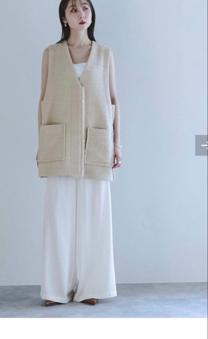 NOBLE ELENI ツイードフリンジジレ