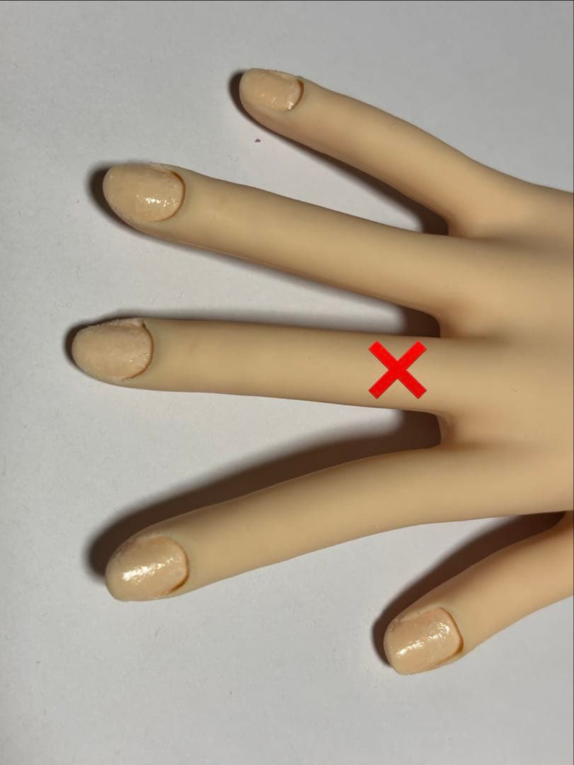 JNECネイリスト検定 認定モデルハンドと練習用モデルハンド