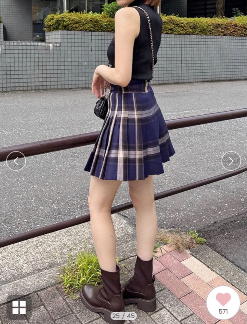 SNIDEL(スナイデル) プリーツスカショーパン