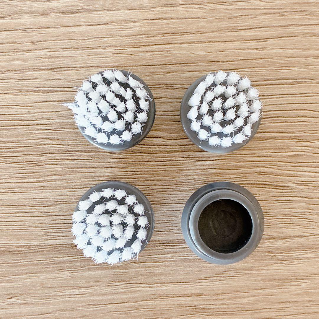 4個⭐️Youmay 洗顔用　白ブラシ 洗顔専用切り替えブラシ 顔専用ブラシ