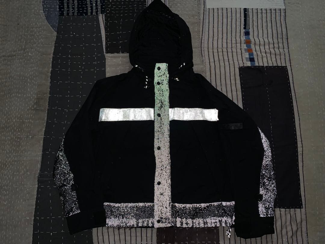 90s L DKNY vtg リフレクター ナイロンジャケット ギミック