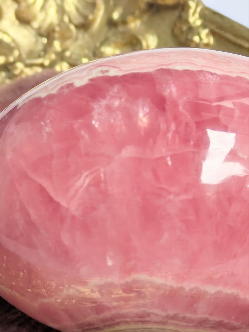 よ*み様 【インカローズ】 ロードクロサイト エッグ アルゼンチン産 卵型 天然