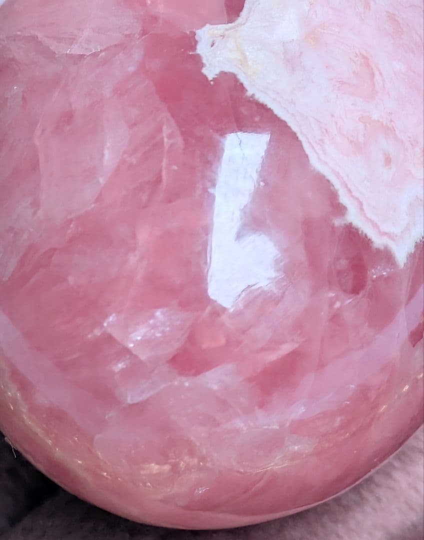 よ*み様 【インカローズ】 ロードクロサイト エッグ アルゼンチン産 卵型 天然