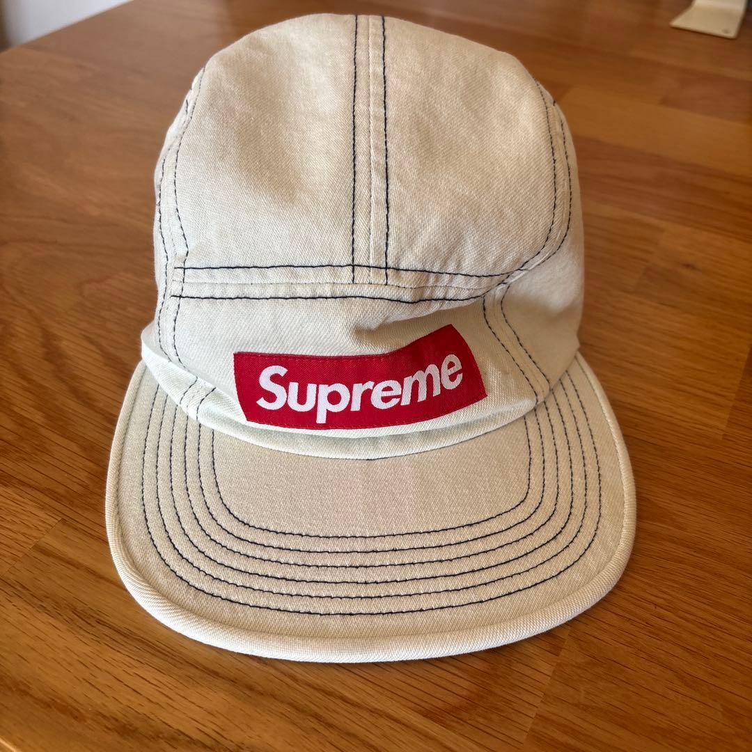 Supreme ホワイトデニムキャップ