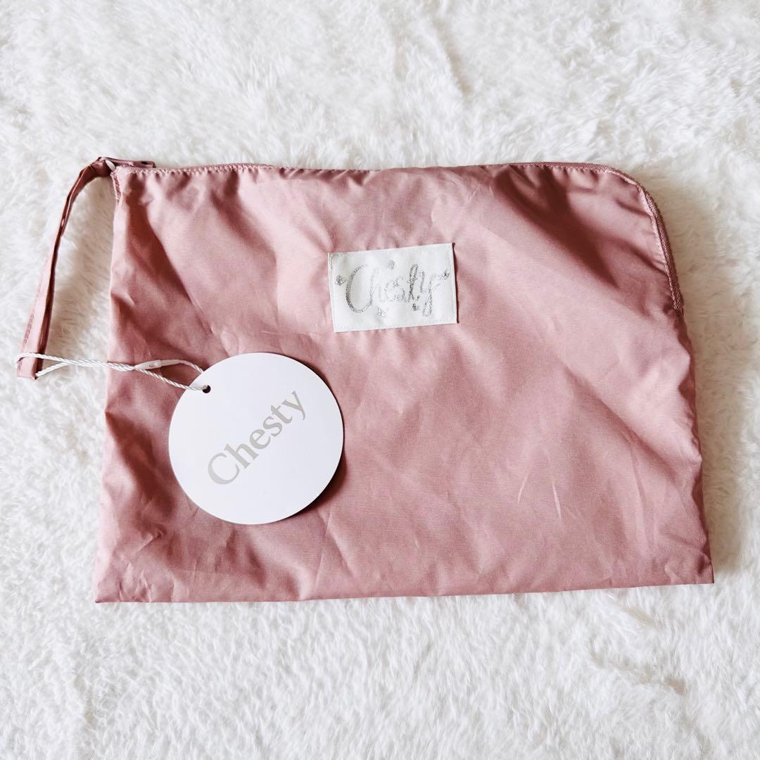 【新品未使用タグ付き】 チェスティ レインコート コサージュ ピンク フラワー