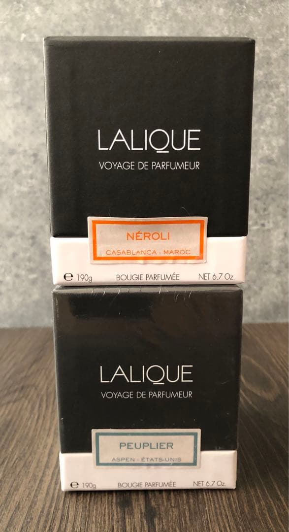 ラリック ルームキャンドル 4個セット VOYAGE DE PARFUMEUR