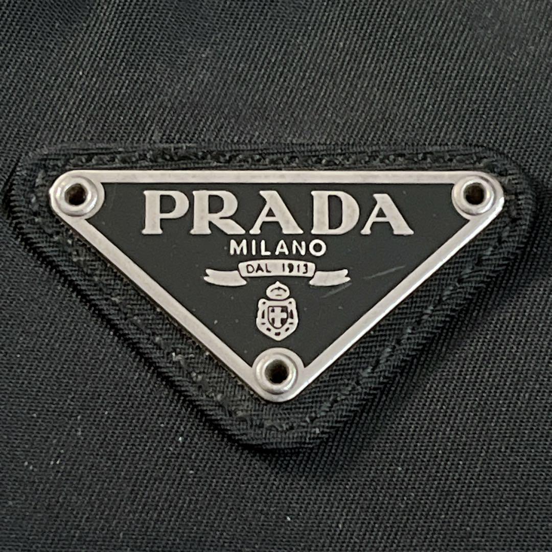 PRADA ハンドバッグ　三角ロゴ　トートバッグ　黒　テスートナイロン　y2k