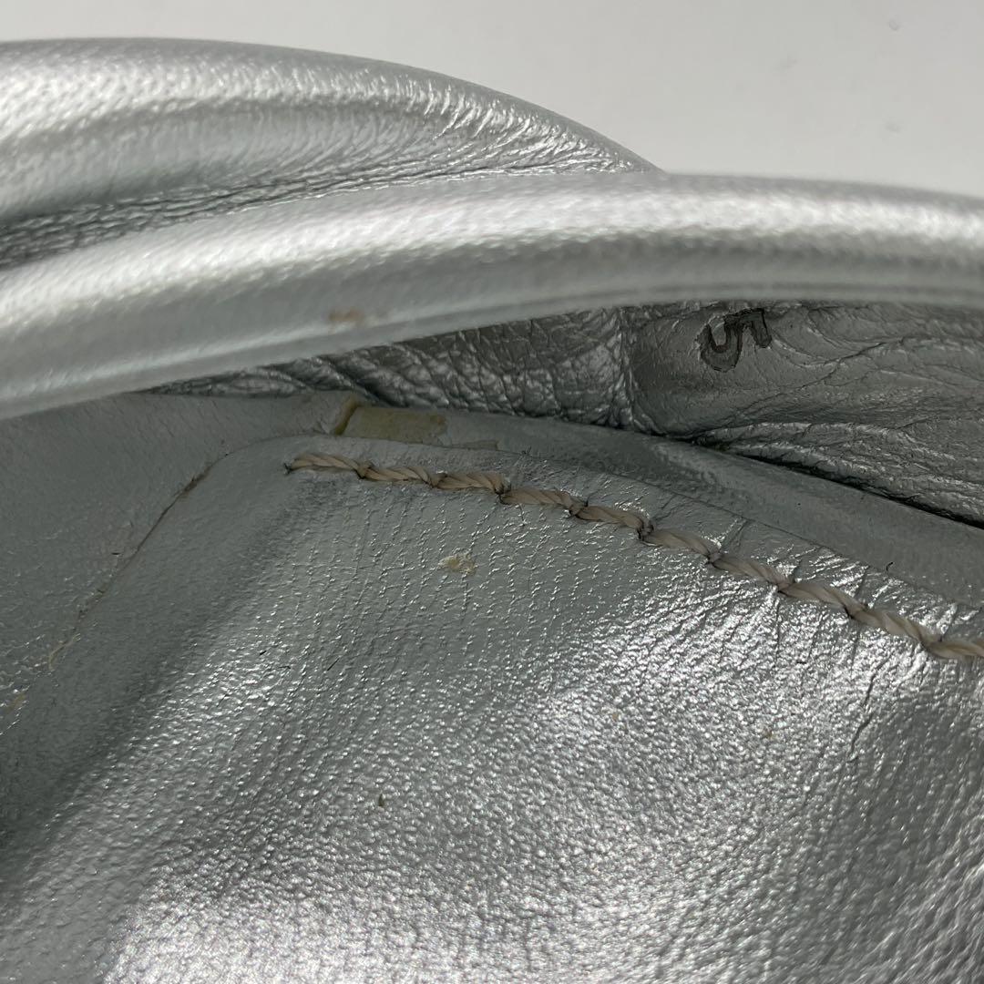 ドルチェ＆ガッバーナ D＆Ｇ サンダル シルバー 22〜22.5 箱付