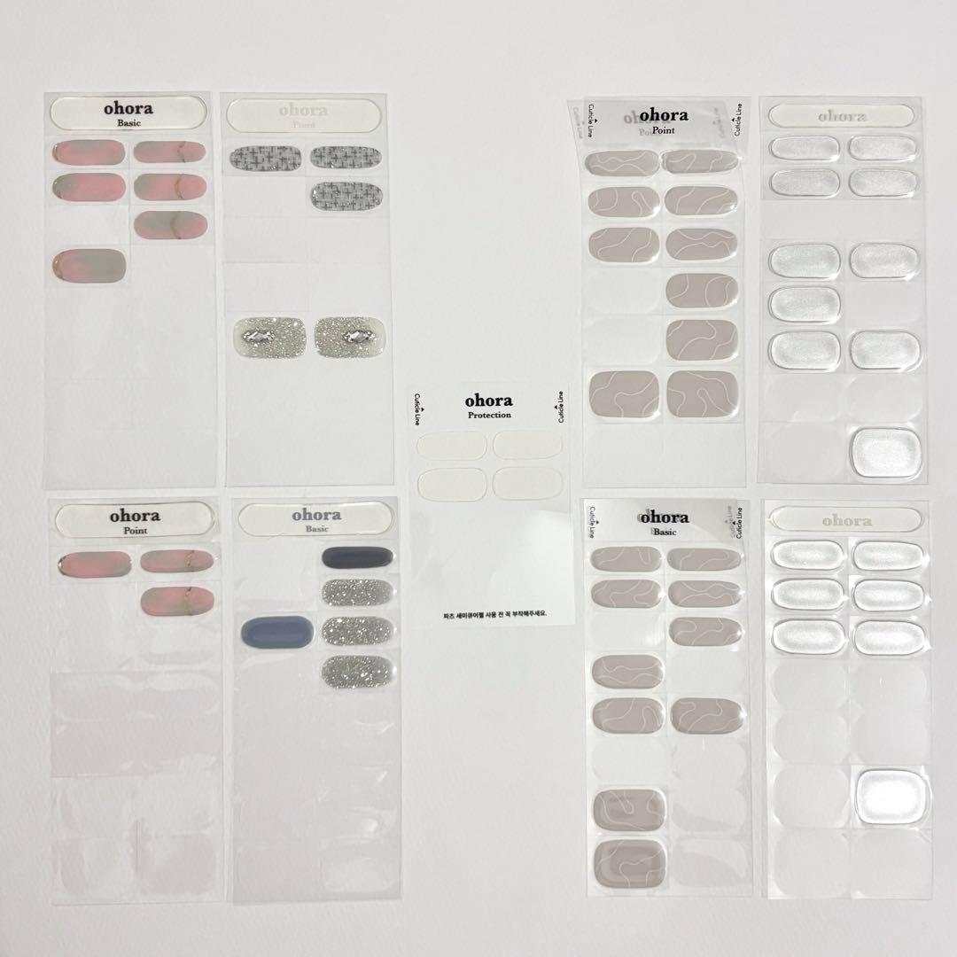 ohora ジェルネイルシール セット ノベルティ 収納ボックス UVライト