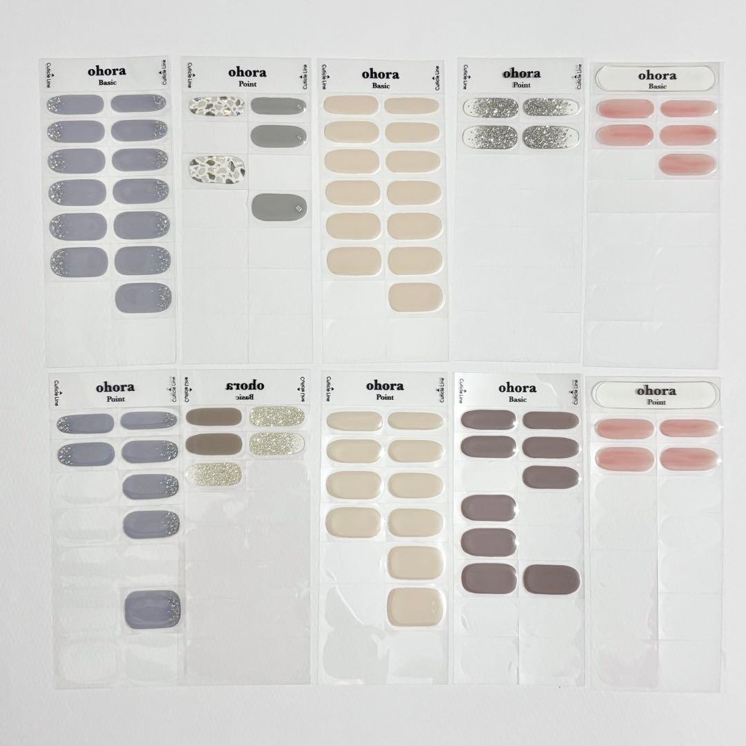 ohora ジェルネイルシール セット ノベルティ 収納ボックス UVライト