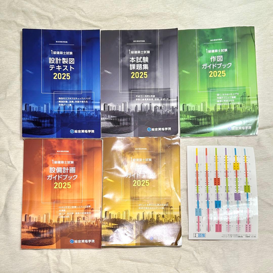 総合資格 令和7年度 2025 一級建築士 設計製図テキスト 中期教材