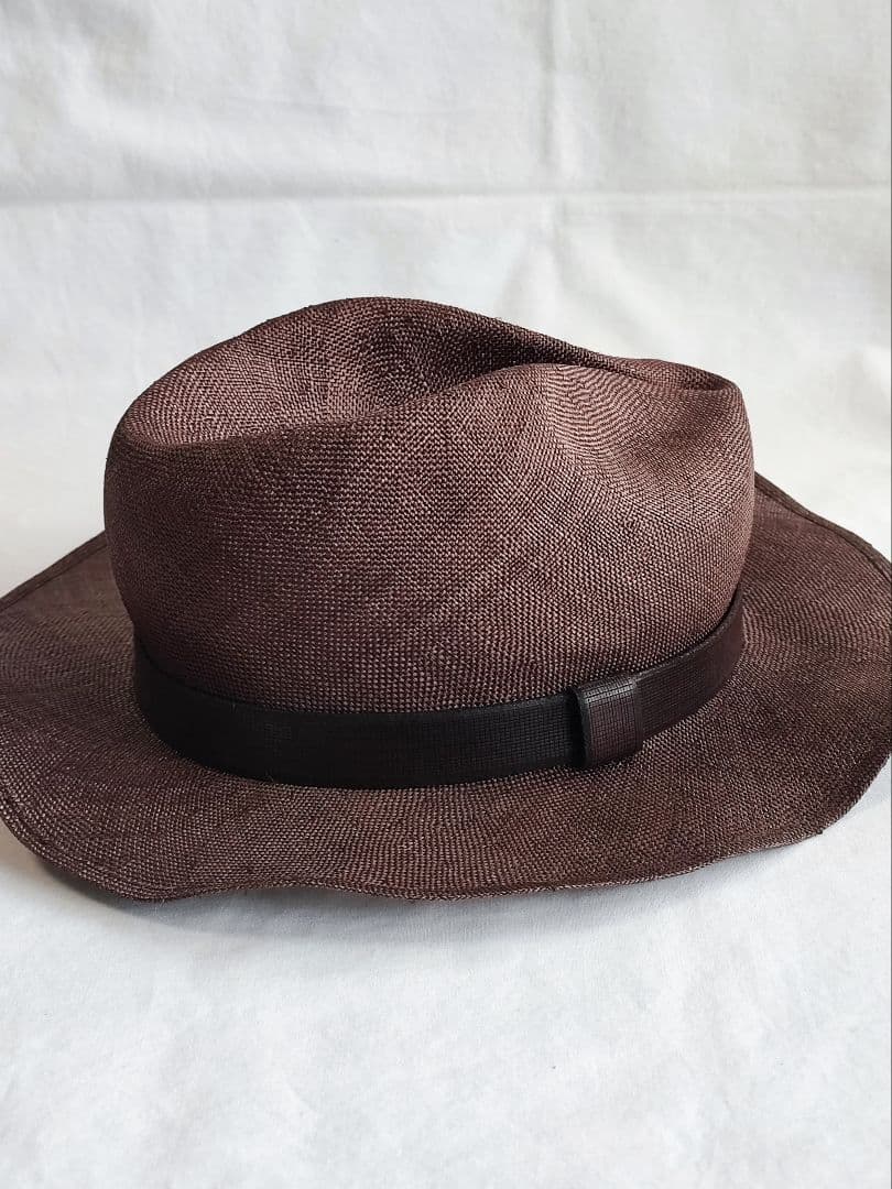 【未使用】希少品　GUCCI グッチ　中折れハット　麻の帽子　パナマハット