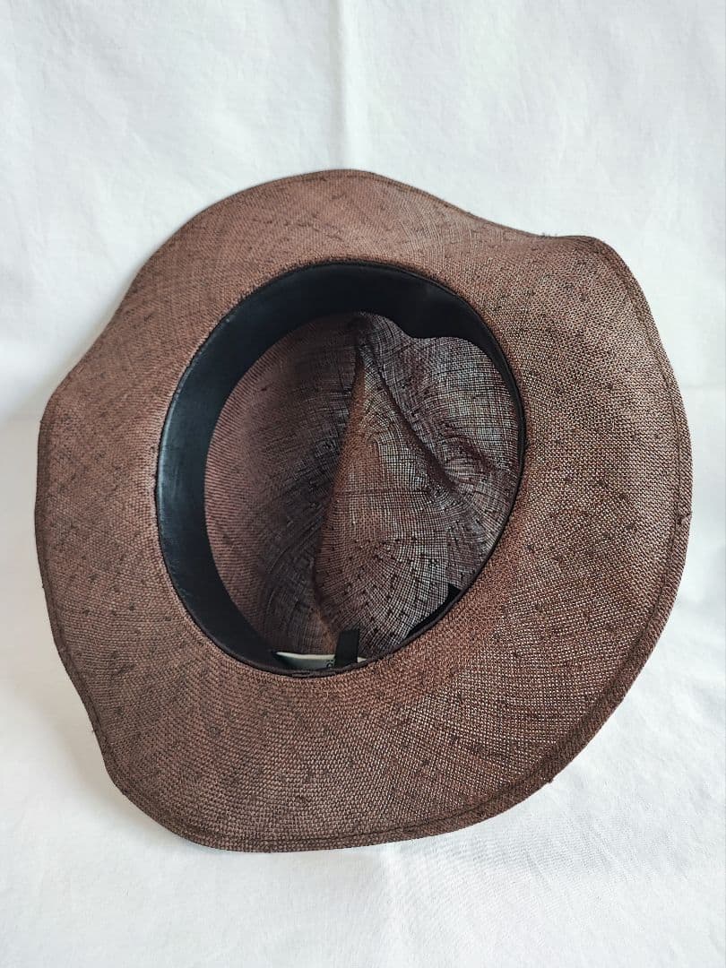 【未使用】希少品　GUCCI グッチ　中折れハット　麻の帽子　パナマハット