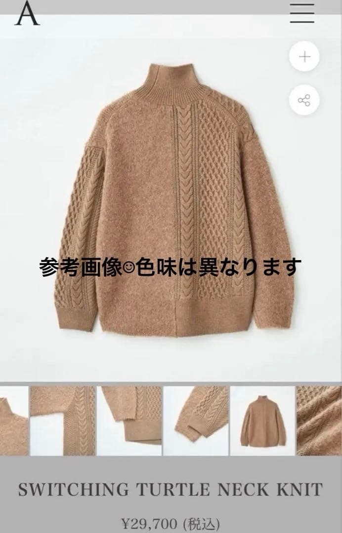 佐藤健abyts タートルネック ベージュ 本人着用 サイズ1 佐藤健着用