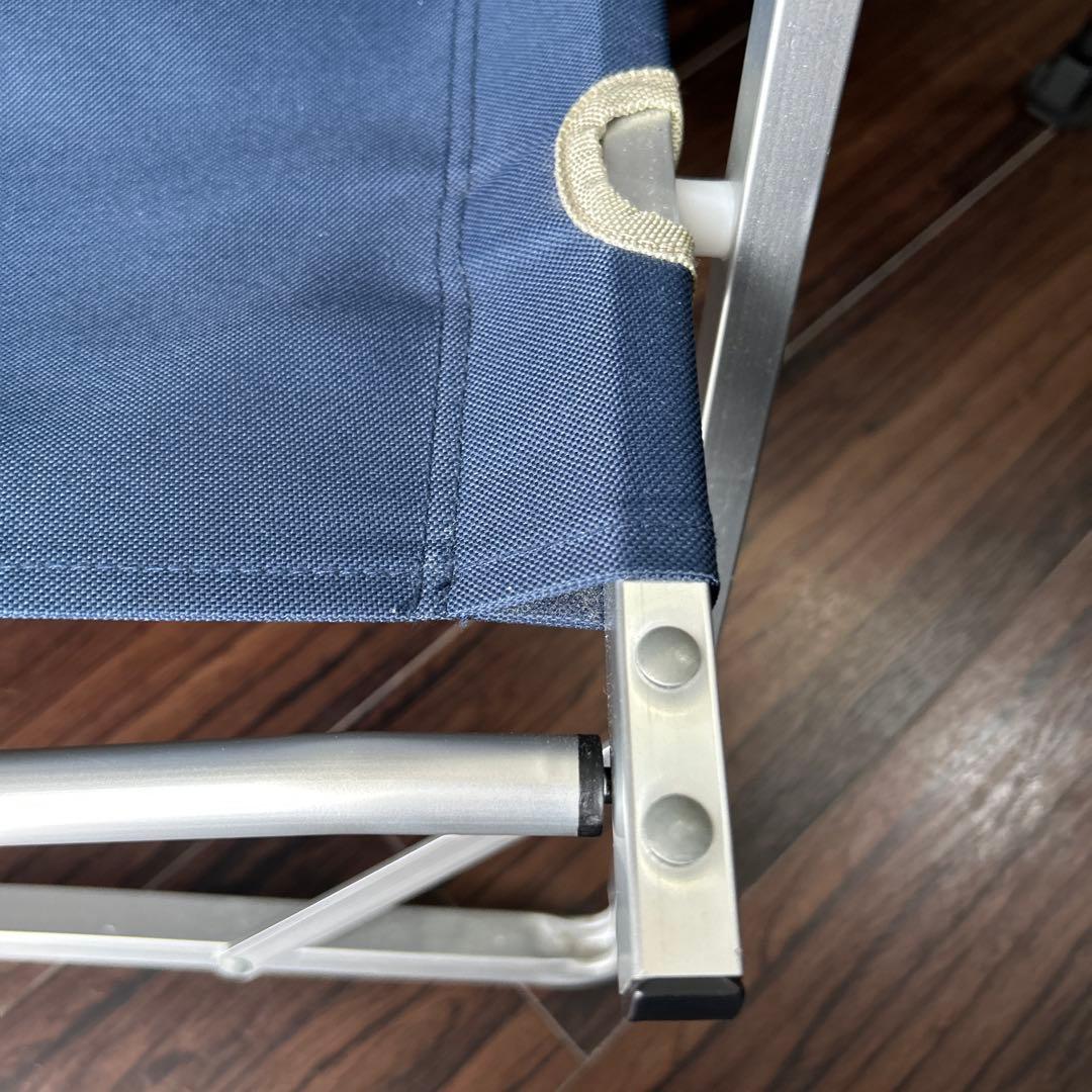 Colemanアウトドアチェア グレーとネイビー二脚セット　キャンプ　海川プール