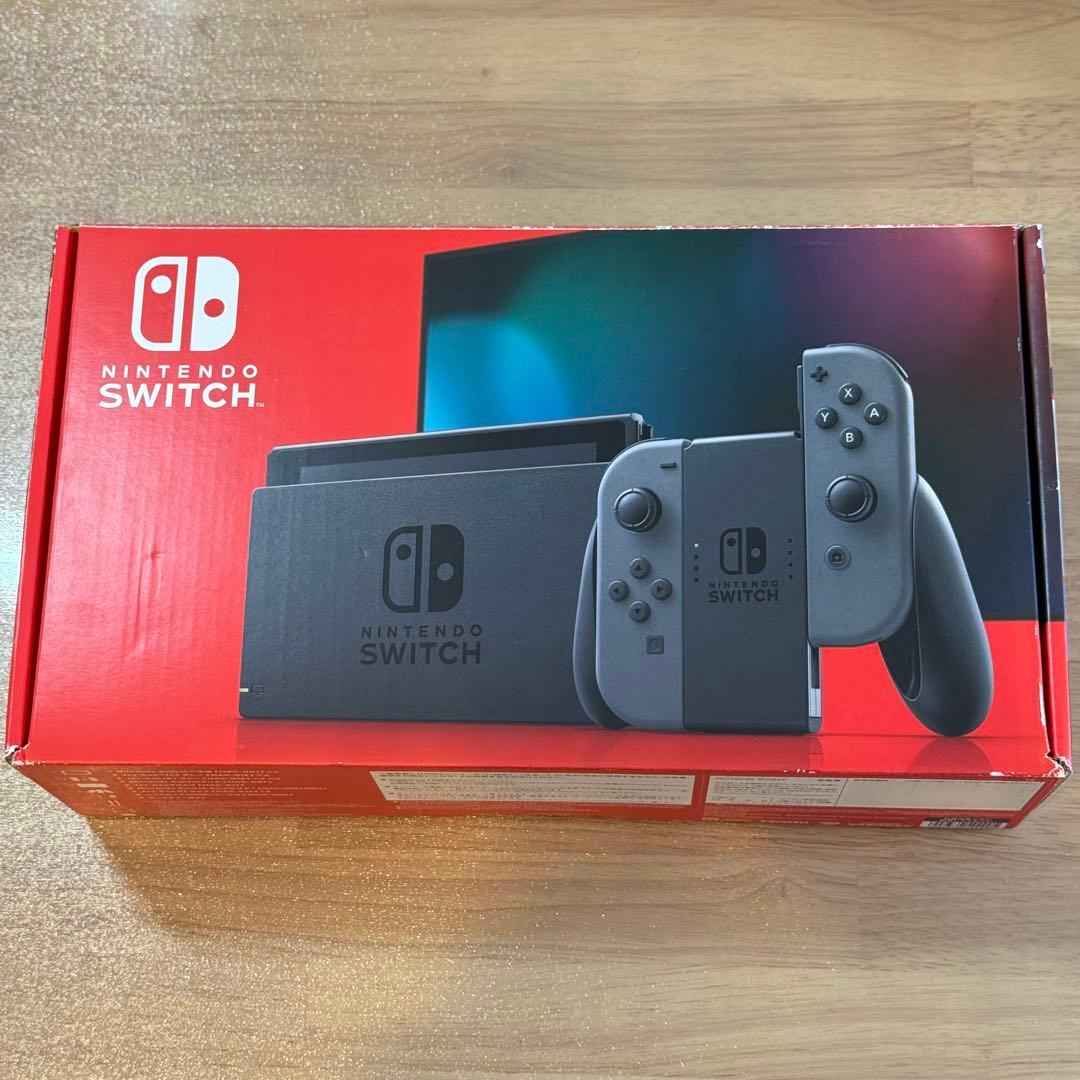 9-041 Switch 本体 バッテリー強化版 グレー 箱付き