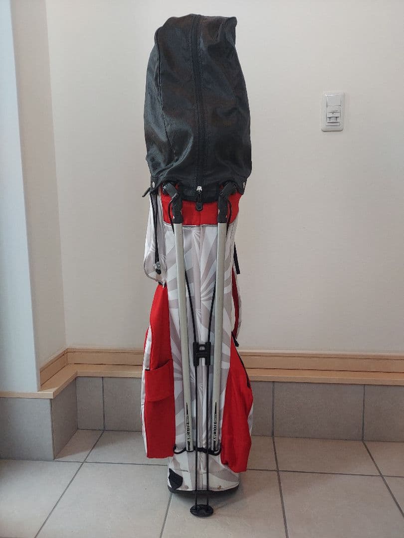 OGIO オジオ キャディバッグ ホワイト/レッド 8分割