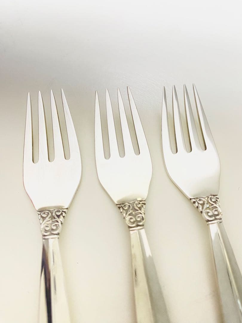 ジョージジェンセン e  純銀フォーク アカンサス 3本