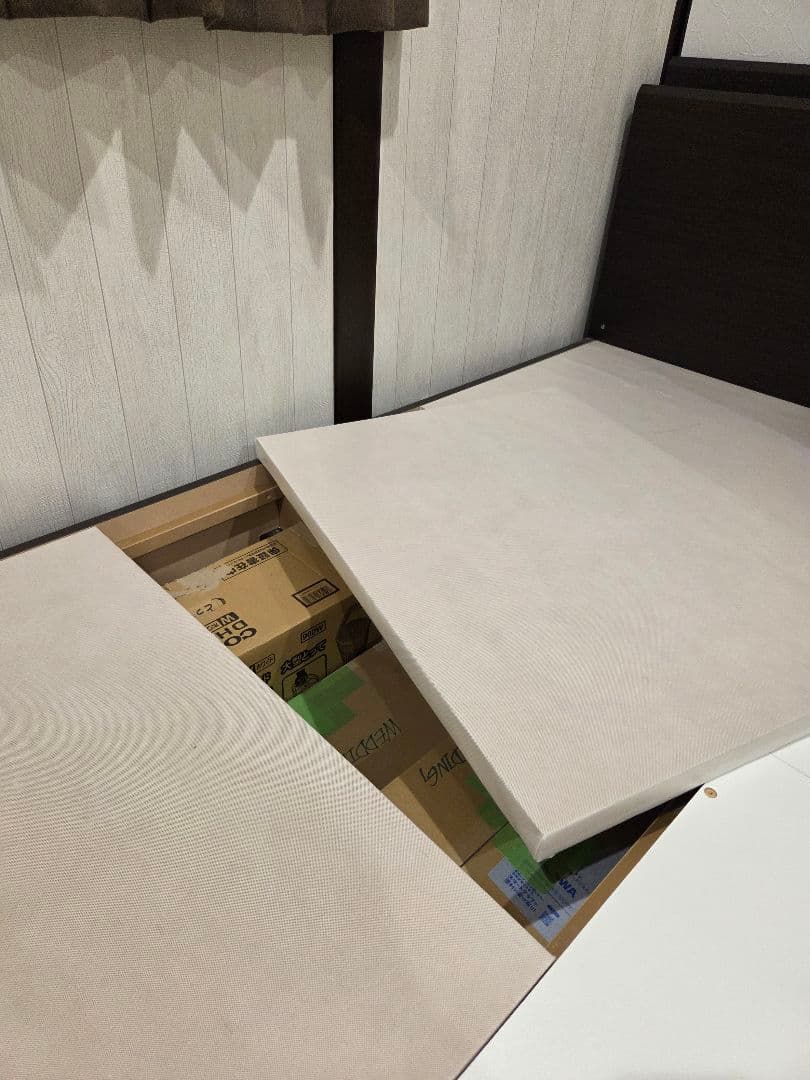 NITORI　ダブルベッド　Dブラウン　フレーム