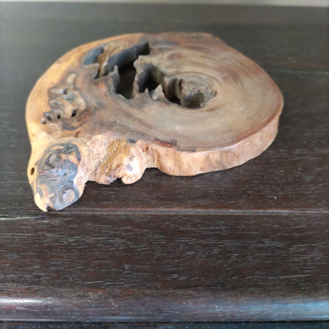 富舟、落款、盆栽鉢、植木鉢、古鉢、鋲打ち鉢、常滑焼、花台付