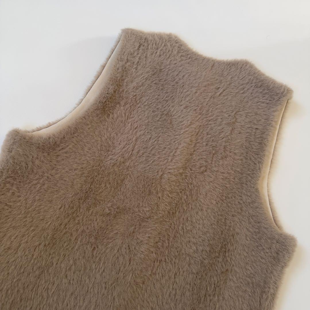 訳あり人気商品✨ジャーナルスタンダード　ダブルフェイスフェザークルーネックベスト