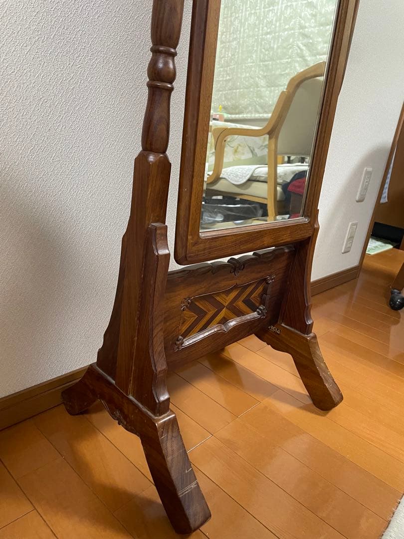 姿見　スタンドミラー　アンティーク　ヴィンテージ