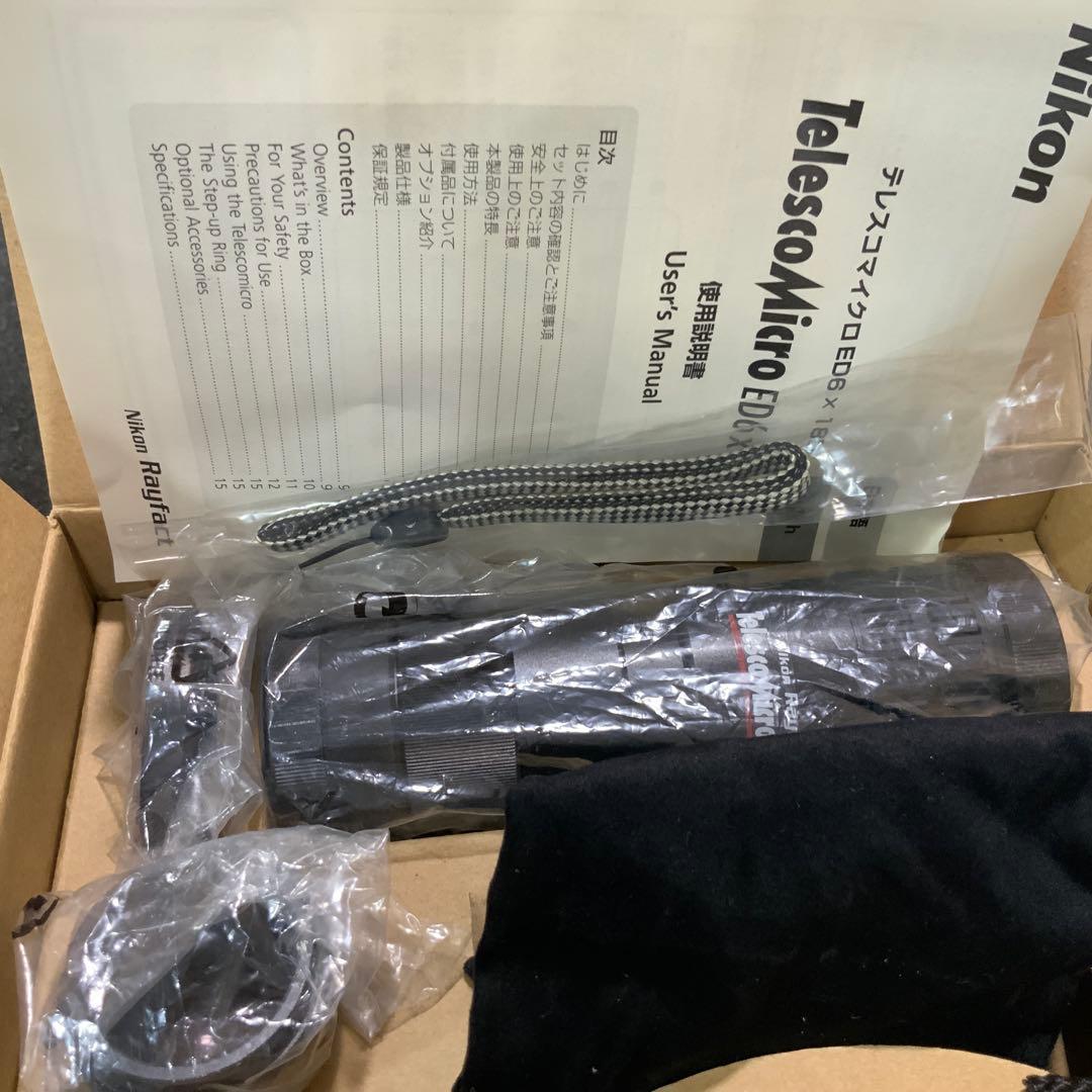 希少　Nikon TelescoMicro ED6 x 18D 新品未使用