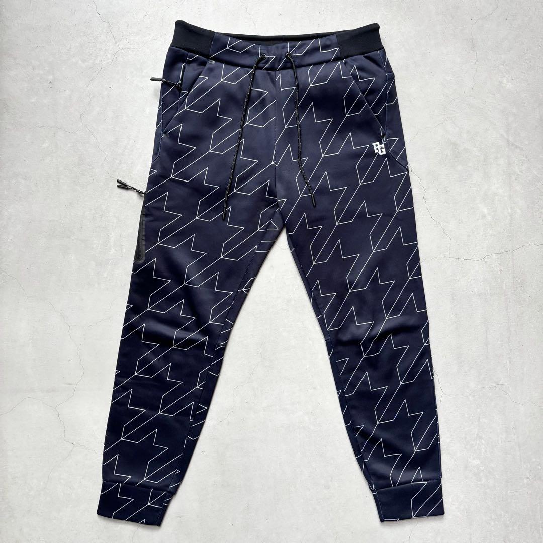 PEARLY GATES パーリーゲイツ 千鳥孔子柄ジョガーパンツ 裏地ボア 0