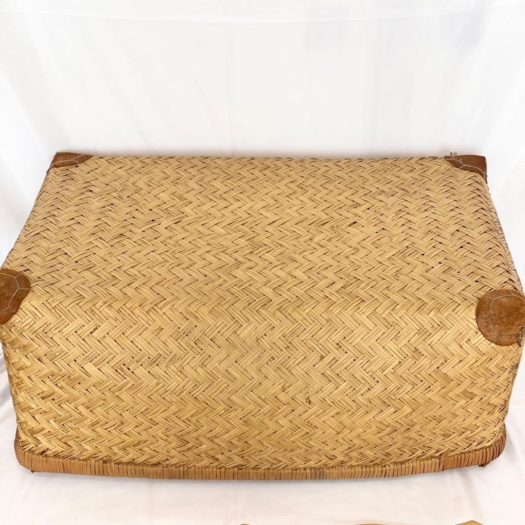 竹行李 竹籠 柳行李 大籠 収納籠 古民具 レトロ