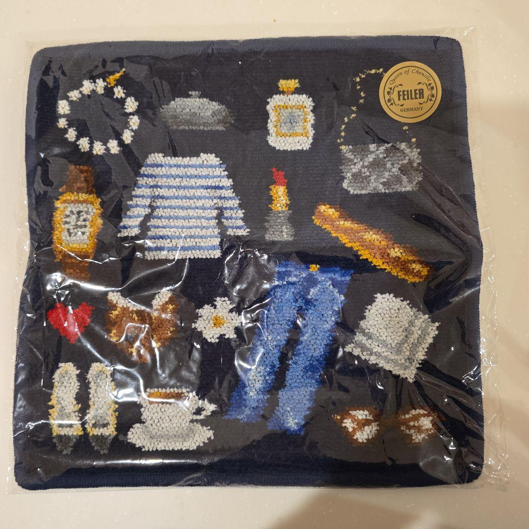 【新品未開封】FEILER×IENA ENFANT ネイビー 紺 ハンカチ