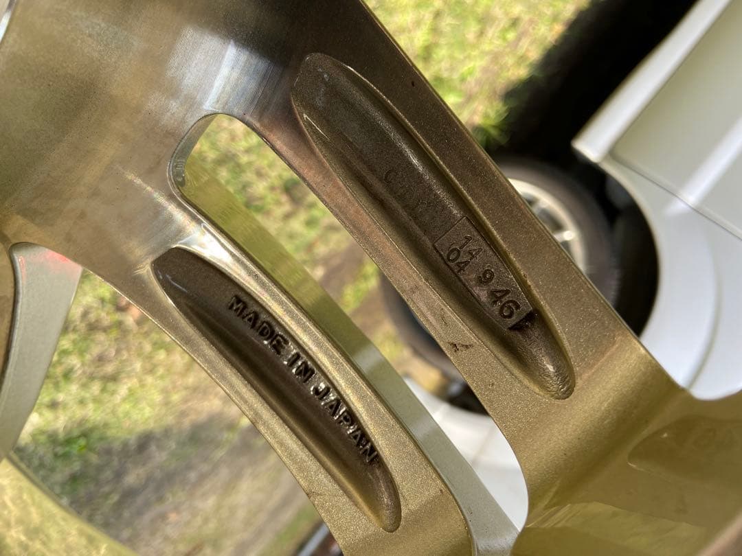 ゴールド 5スポーク ホイールセット 19インチ　ワーク