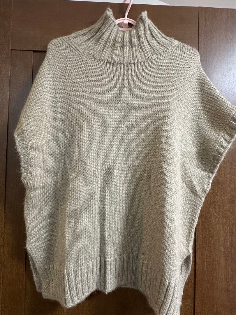 【ebure】カシミヤ・アルパカ混 ニットベスト　ベージュ